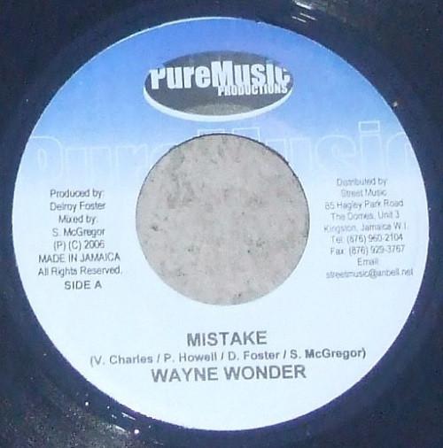 7inch Record WAYNE WONDER / SHEMA - Mistake / Convince Me NONE Pure Music Prod 2006 Jamaica Reggae, Ska & Dub Used
7inch Record WAYNE WONDER / SHEMA - Mistake / Convince Me NONE Pure Music Prod 2006 Jamaica Reggae, Ska & Dub Used