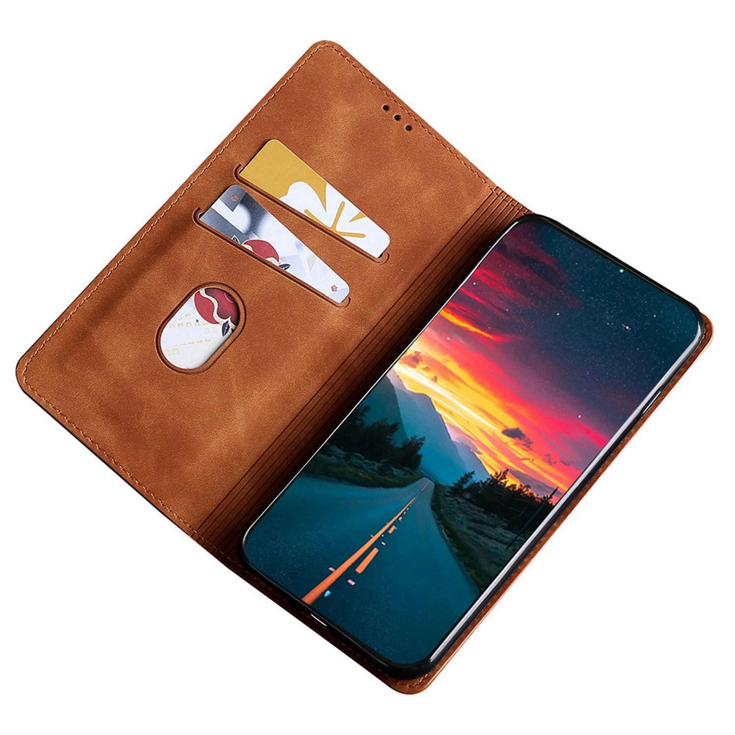 For Samsung Galaxy S23 Ultra Skin-touch Feeling Magnetic Auto-absorbed Phone Stand Cover PU Leather Case with Card Holder Light Brown
For Samsung Galaxy S23 Ultra Skin-touch Feeling Magnetic Auto-absorbed Phone Stand Cover PU Leather Case with Card Holder Light Brown