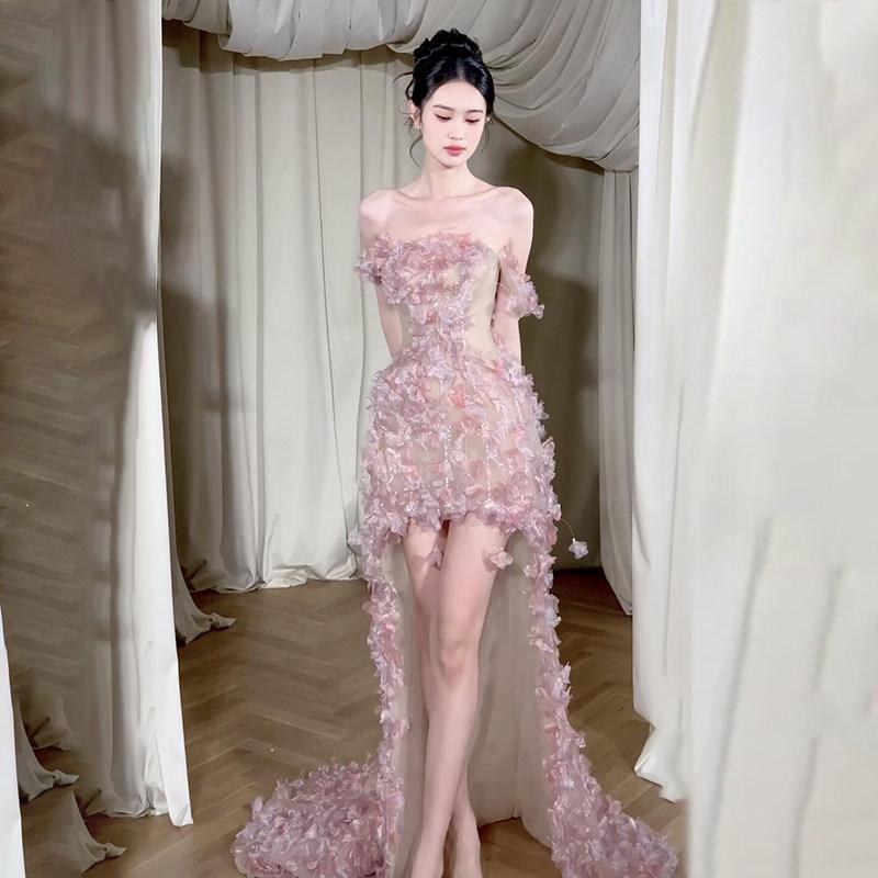 2026 French Pink One-Shoulder Strapless Dress: Elegant High-End Party & Engagement Attire XX-Large розовый
2026 French Pink One-Shoulder Strapless Dress: Elegant High-End Party & Engagement Attire XX-Large розовый