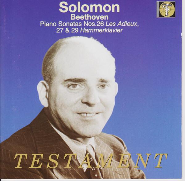 CD LUDWIG VAN BEETHOVEN, SOLOMON - Piano Sonatas 26 27 & 29 SBT1191 Testament 2000 UK Classical Used
CD LUDWIG VAN BEETHOVEN, SOLOMON - Piano Sonatas 26 27 & 29 SBT1191 Testament 2000 UK Classical Used