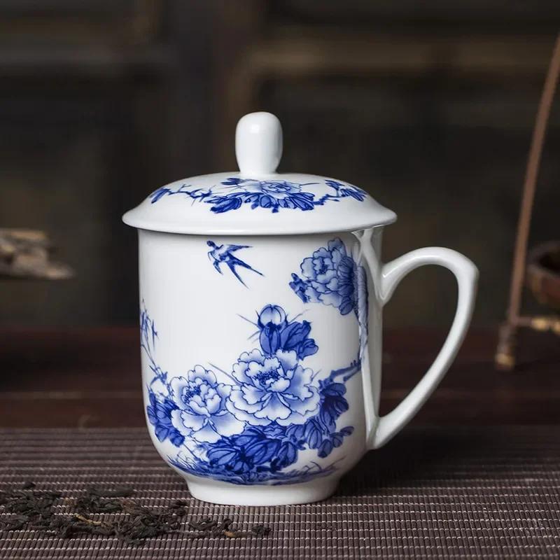 Jingdezhen Ceramics High Capacity Tea Cup Office with Cover Teacup Home Porcelain Water Cup Teaware Supplies Tea Infuser 8.5X13CM 370ML
Jingdezhen Ceramics High Capacity Tea Cup Office with Cover Teacup Home Porcelain Water Cup Teaware Supplies Tea Infuser 8.5X13CM 370ML