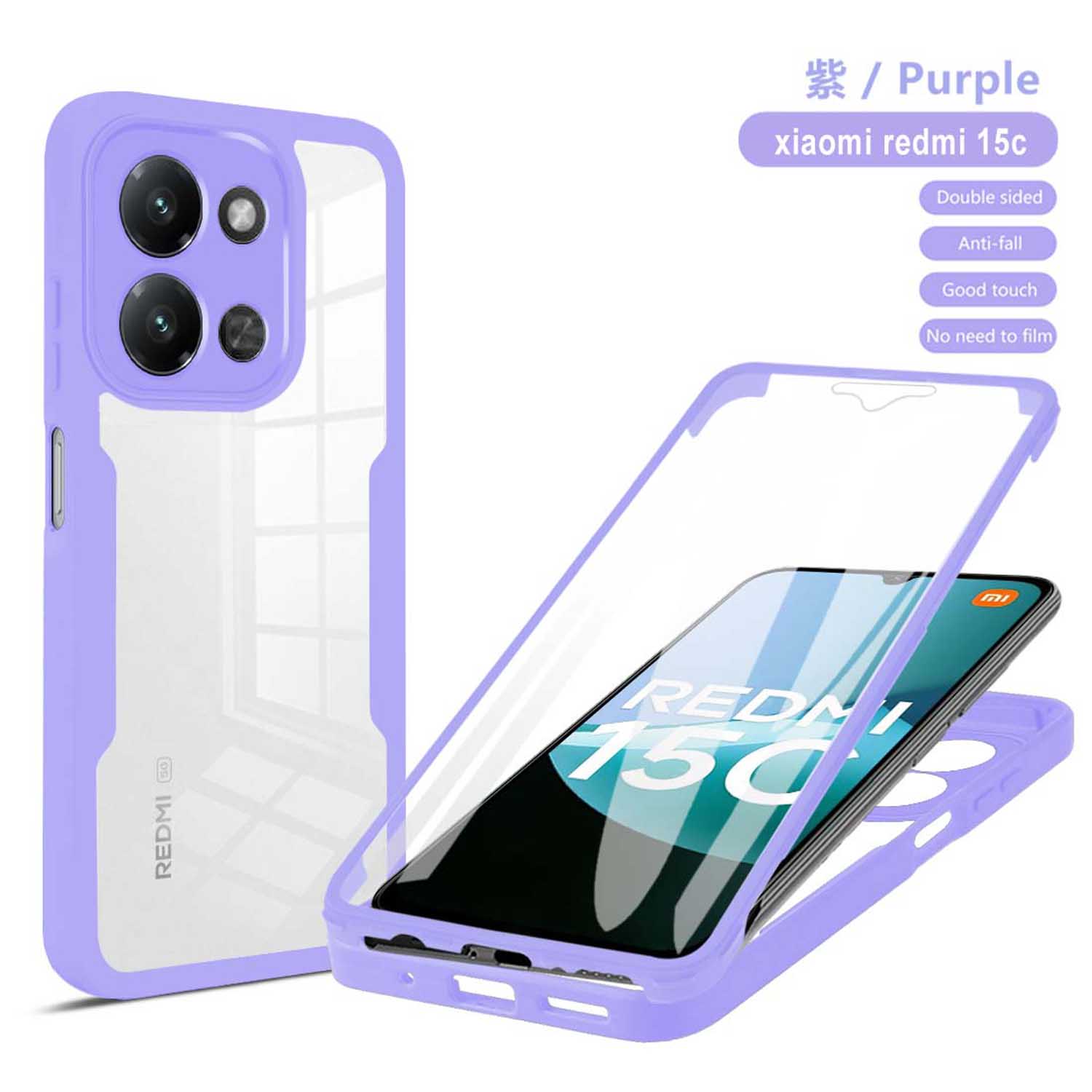 Anti Shock And Anti Fall 360 Fully Wrapped Phone Case For Redmi 15C A5 4G 5G Global 171mm redmi 15C фіолетовий
Anti Shock And Anti Fall 360 Fully Wrapped Phone Case For Redmi 15C A5 4G 5G Global 171mm redmi 15C фіолетовий