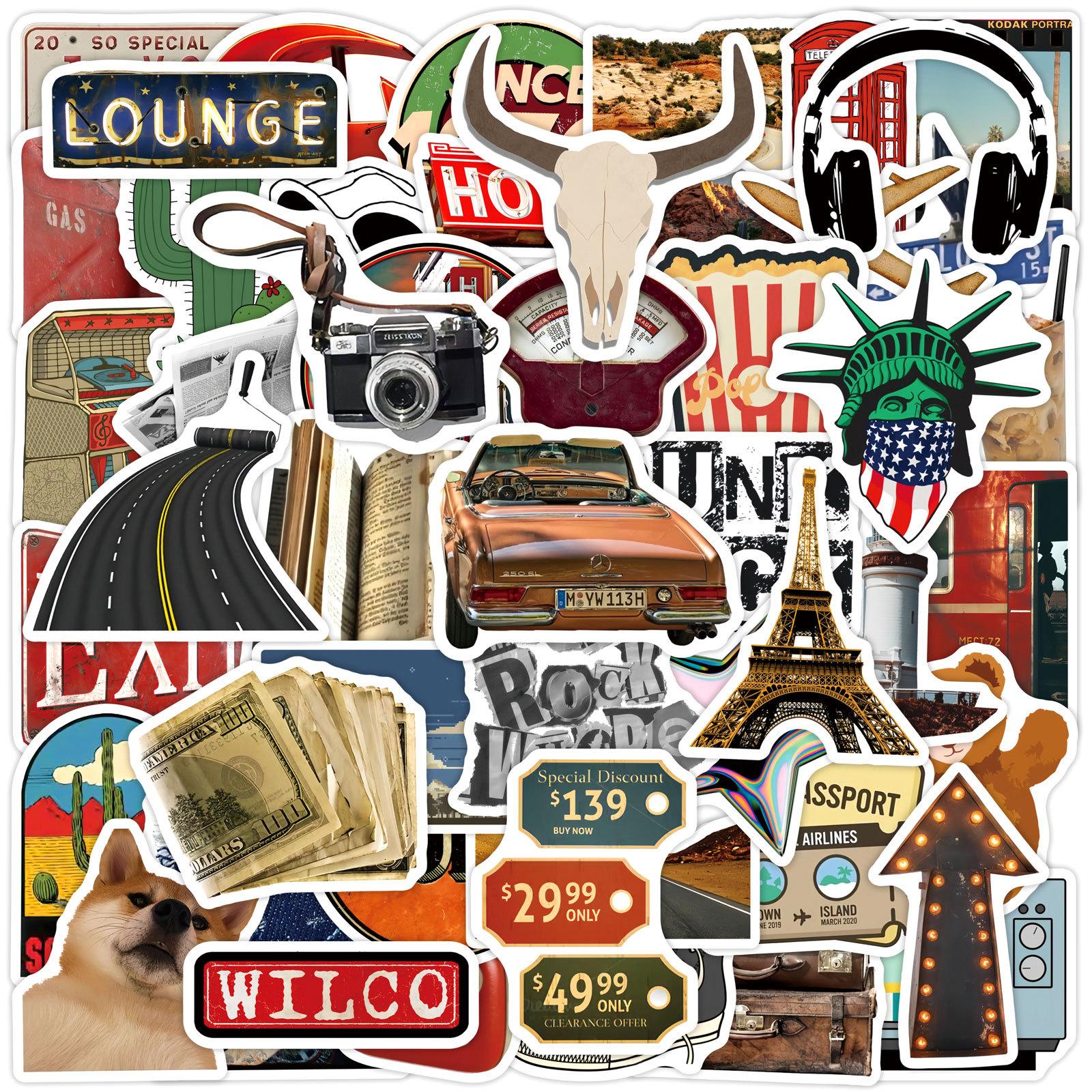 50/100 Pcs American Vintage Aesthetic Stickers for Cup Notebook Desk Suitcase Phone Guitar Envelope Waterproof Decals
50/100 Pcs American Vintage Aesthetic Stickers for Cup Notebook Desk Suitcase Phone Guitar Envelope Waterproof Decals
