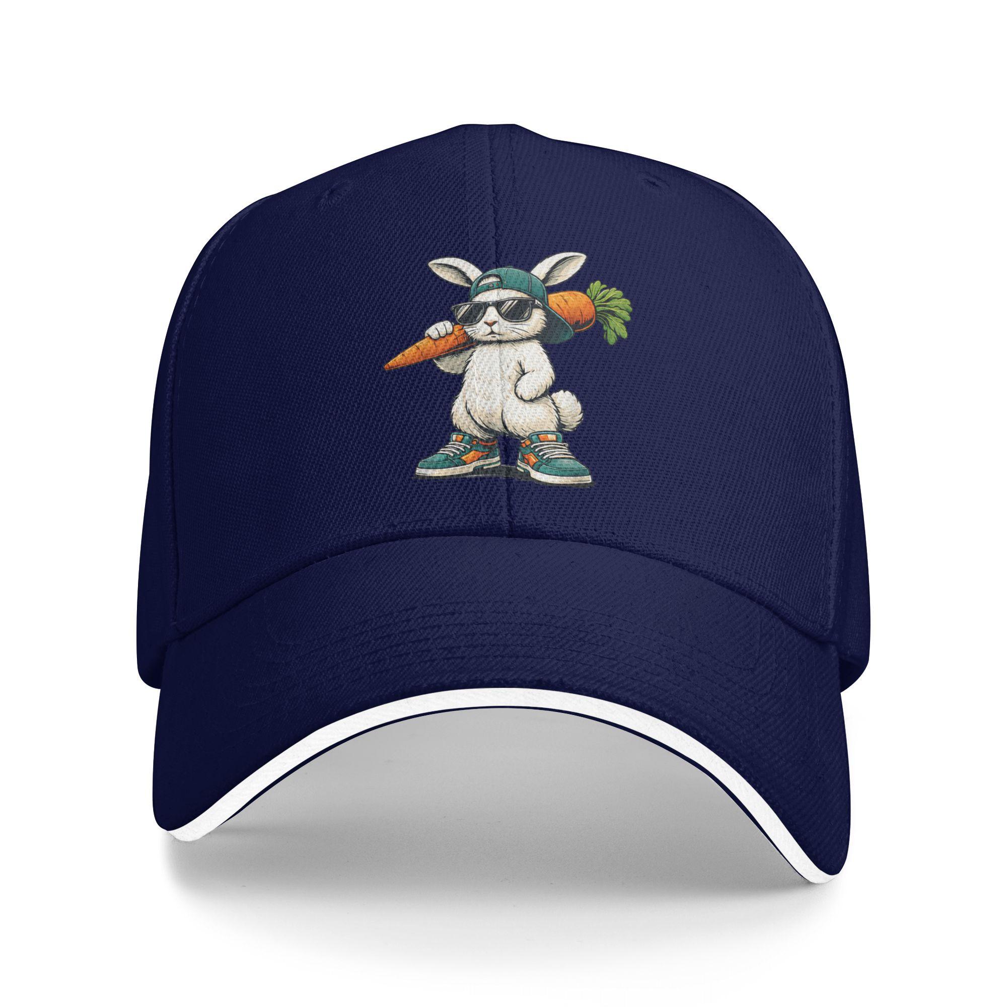 Funny Easter Bunny with Carrot Rabbit Casual Baseball Cap Outdoor Gym Trucker Hat Spring Sunscreen Men Fitted Retro Snapback Cap One Size темно-синього кольору
Funny Easter Bunny with Carrot Rabbit Casual Baseball Cap Outdoor Gym Trucker Hat Spring Sunscreen Men Fitted Retro Snapback Cap One Size темно-синього кольору