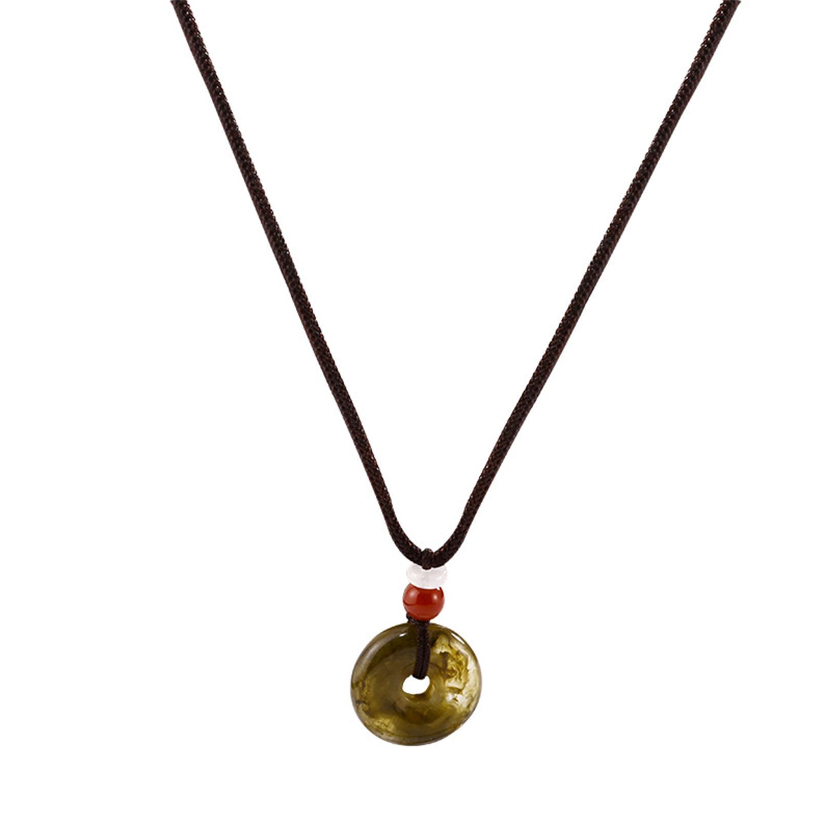 Safety Buckle Jade Beads Aesthetic Necklace Fashion Simple Clavicle Chain Women Long Rope Necklace for Birthday Gift 1
Safety Buckle Jade Beads Aesthetic Necklace Fashion Simple Clavicle Chain Women Long Rope Necklace for Birthday Gift 1