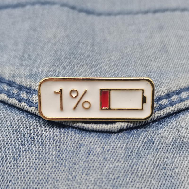 Эмалированная булавка, 1%, количество электричества, брошь с пряжкой, золотой металлический значок, сумка, одежда, броши с лацканами для женщин, мужчин, детей
Эмалированная булавка, 1%, количество электричества, брошь с пряжкой, золотой металлический значок, сумка, одежда, броши с лацканами для женщин, мужчин, детей