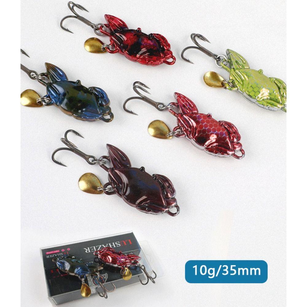 Crab Shape Casting Spoon Set Metal Artificial Lure Bait New Crank Hook Fishing чорний/червоний
Crab Shape Casting Spoon Set Metal Artificial Lure Bait New Crank Hook Fishing чорний/червоний