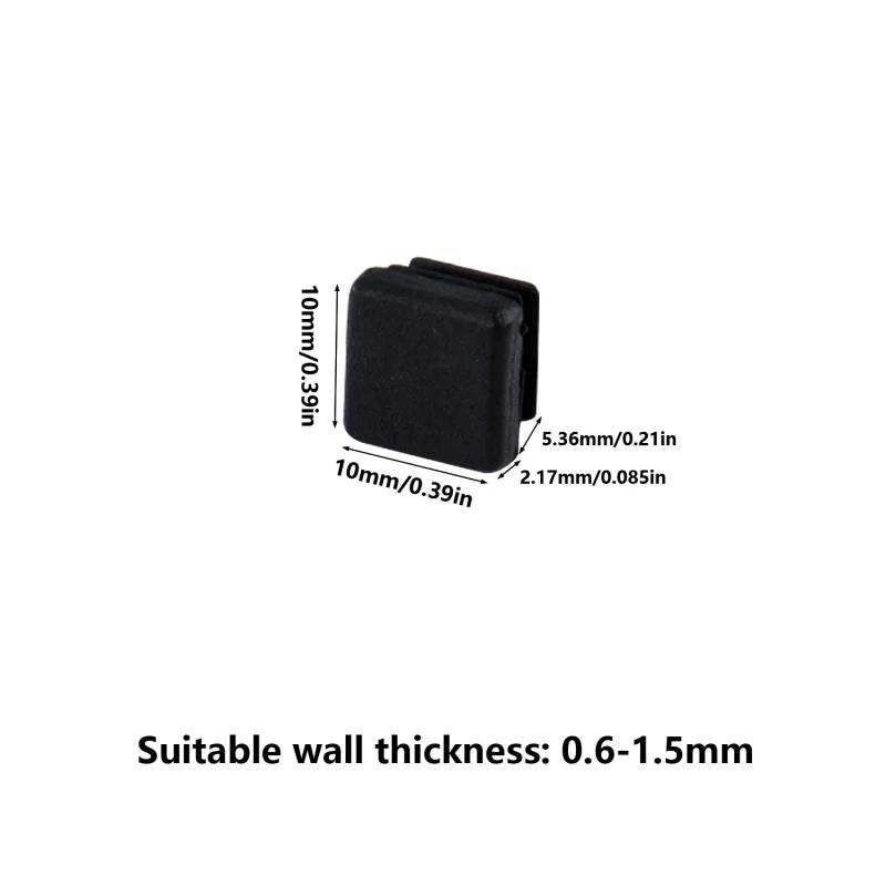 10/16pcs Square/Round Black Plastic Push Fit End Caps,Inner Plug Seal for Pipe Furniture, Waterproof Dust Proof Protection Cover
10/16pcs Square/Round Black Plastic Push Fit End Caps,Inner Plug Seal for Pipe Furniture, Waterproof Dust Proof Protection Cover