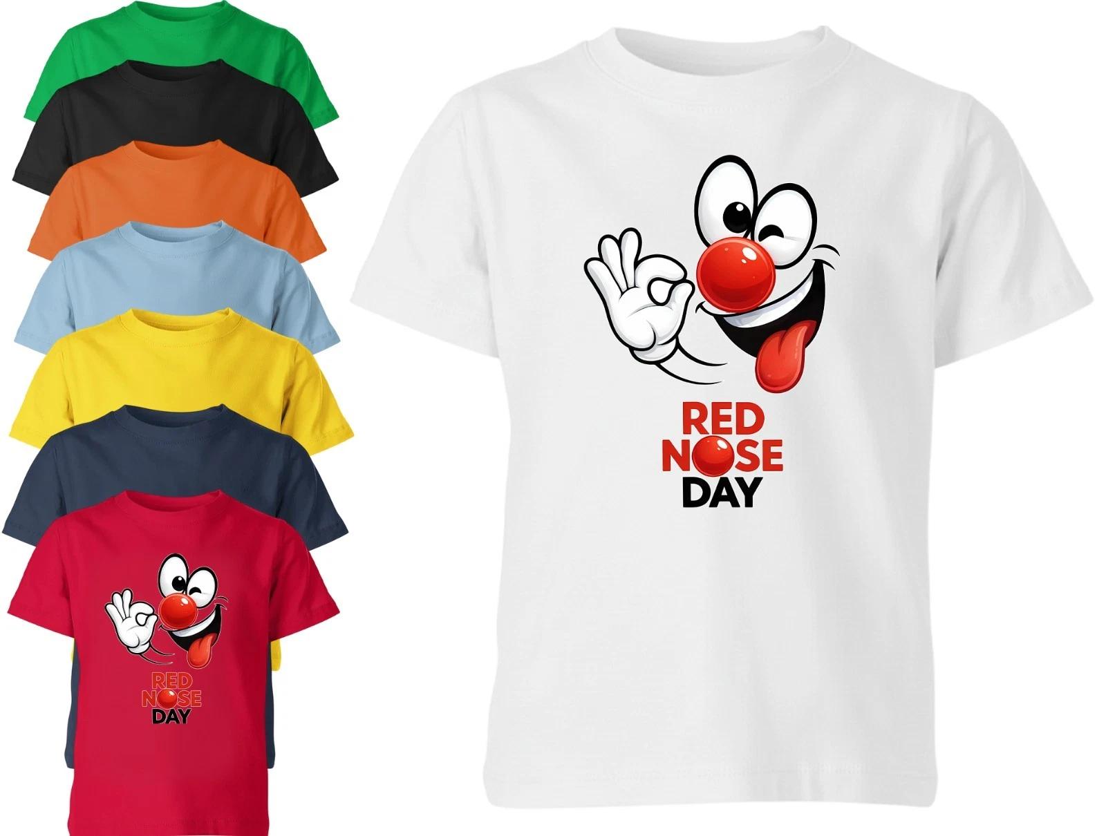 Red Nose Day Kids T Shirt Boys Girls Unisex Funny Clown Graphic Tee Comic Relief 130
Red Nose Day Kids T Shirt Boys Girls Unisex Funny Clown Graphic Tee Comic Relief 130