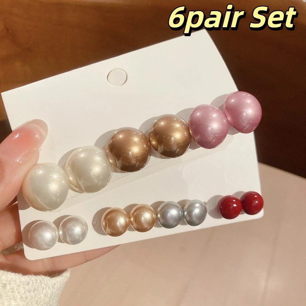 3/6pair Lightweight Imitation Pearl Earrings Champagne Pearl Ear Jewelry Ladies Fashion 8pcs
3/6pair Lightweight Imitation Pearl Earrings Champagne Pearl Ear Jewelry Ladies Fashion 8pcs