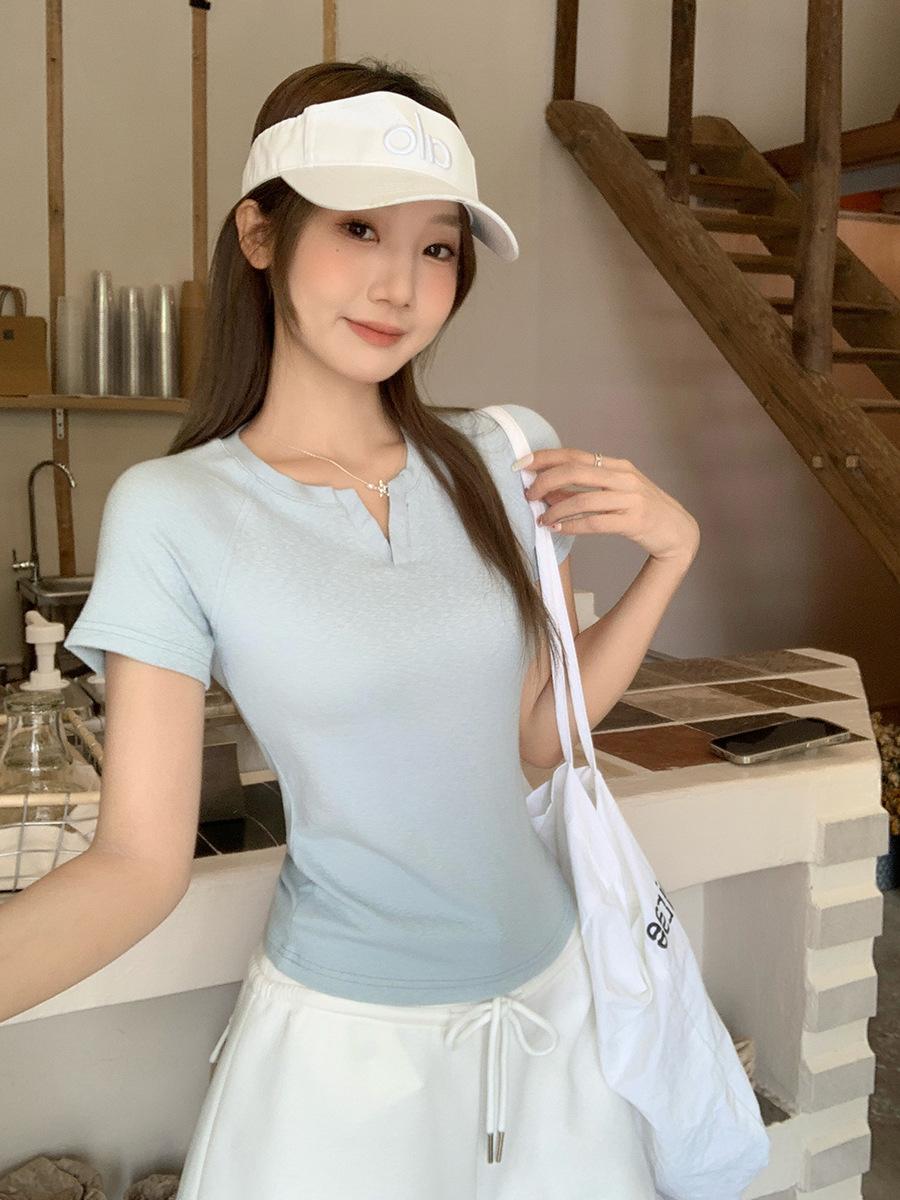 American Spice Girls Pinch Waist Skinny Solid Color Short Sleeve Women s Summer Unique Beautiful Bamboo Texture Slim Top Wear XL
American Spice Girls Pinch Waist Skinny Solid Color Short Sleeve Women s Summer Unique Beautiful Bamboo Texture Slim Top Wear XL