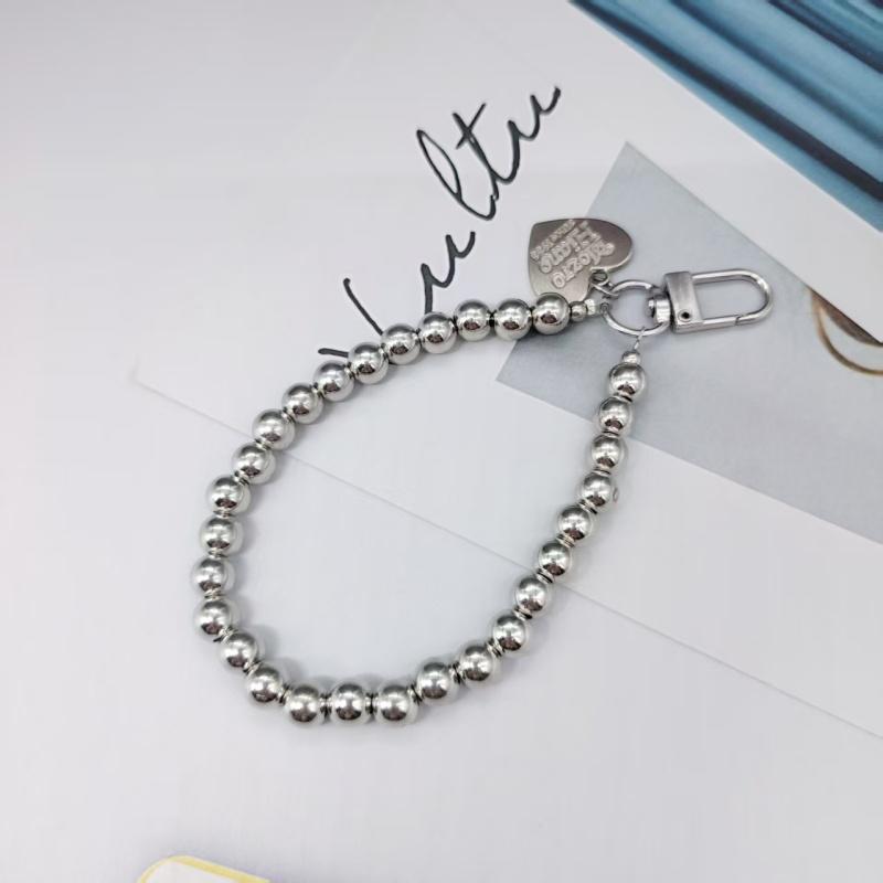 Original Silver Color Beaded Chain Pendant, Electroplated Heart Phone Case Charm, Fashion Korean Style Accessory
Original Silver Color Beaded Chain Pendant, Electroplated Heart Phone Case Charm, Fashion Korean Style Accessory
