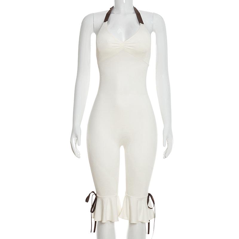 Women s Summer Solid Color Sleeveless Backless Halter Neck Jumpsuit S
Women s Summer Solid Color Sleeveless Backless Halter Neck Jumpsuit S