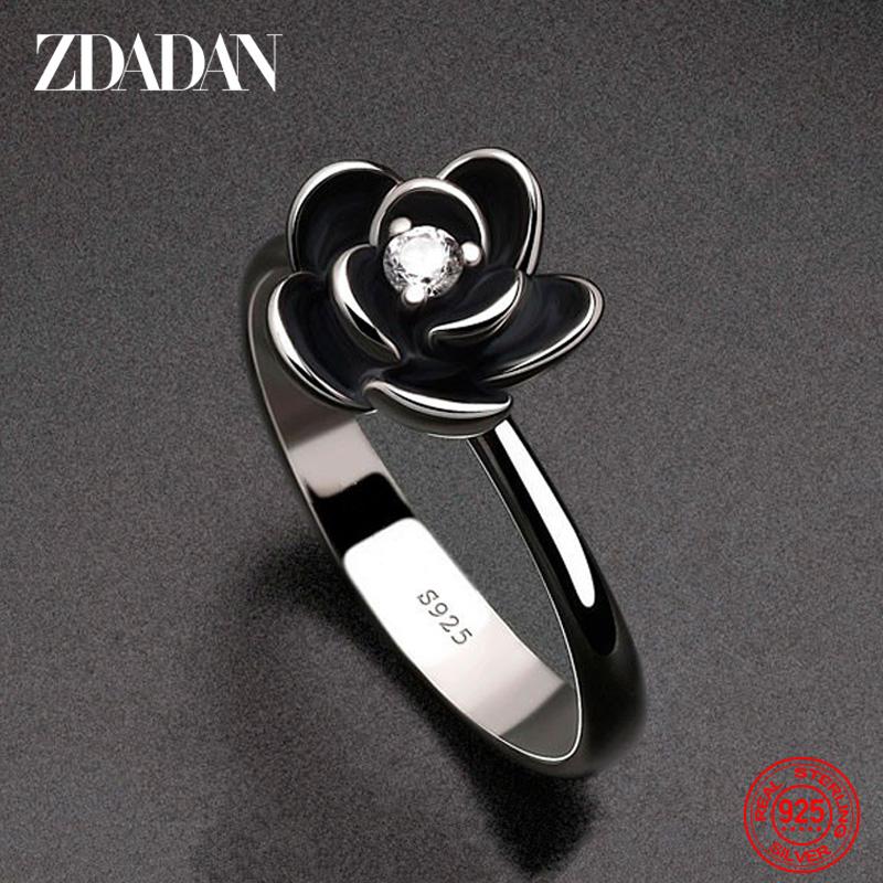 925 Sterling Silver Charm Black Rose Flower Zircon Ring for Women Fashion Party Jewelry Gift Wholesale 5
925 Sterling Silver Charm Black Rose Flower Zircon Ring for Women Fashion Party Jewelry Gift Wholesale 5