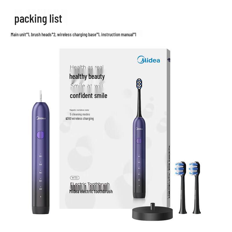 Midea YT1 Rechargeable Sonic Electric Toothbrush CN plug (adapter included)
Midea YT1 Rechargeable Sonic Electric Toothbrush CN plug (adapter included)