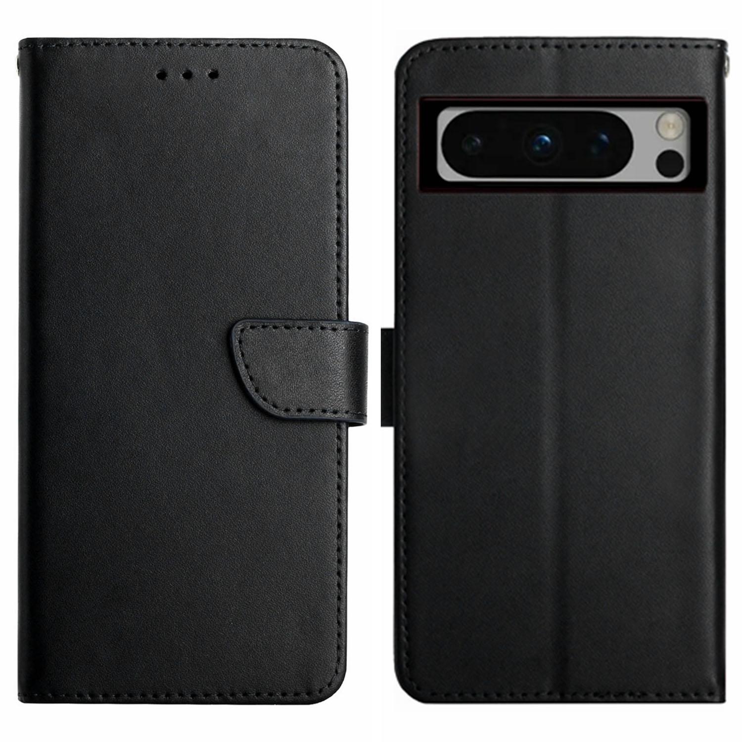 HT02 For Google Pixel 8 Pro Shockproof Wallet Phone Cover Genuine Cow Leather Phone Stand Cover Black
HT02 For Google Pixel 8 Pro Shockproof Wallet Phone Cover Genuine Cow Leather Phone Stand Cover Black