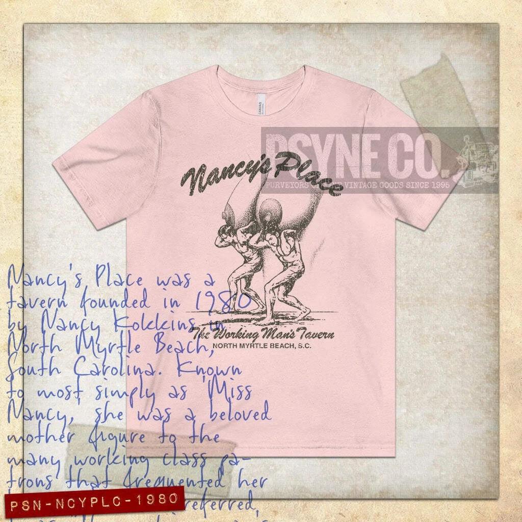 Nancy s Place North Myrtle Beach 1980 Vintage Men s T shirt L
Nancy s Place North Myrtle Beach 1980 Vintage Men s T shirt L