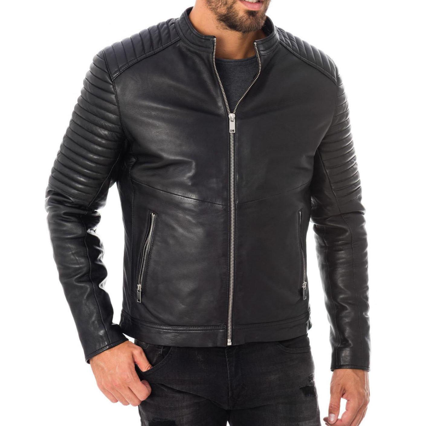 SkinOutfit Men s Genuine Lambskin Black Leather Jacket Stylish Motorcycle Bomber Biker Outerwear MJ 223 XL чорний
SkinOutfit Men s Genuine Lambskin Black Leather Jacket Stylish Motorcycle Bomber Biker Outerwear MJ 223 XL чорний