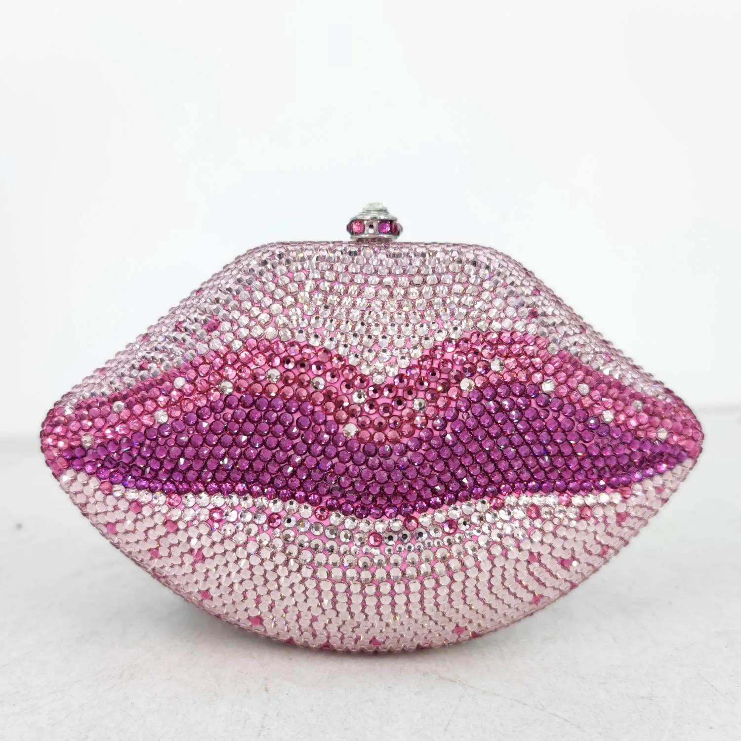 Boutique De FGG Women Lips Crystal Clutch Evening Bags Metal Clutches Rhinestone Clutch Purse Wedding Party Minaudiere Handbags Mini(Max Length 20cm)
Boutique De FGG Women Lips Crystal Clutch Evening Bags Metal Clutches Rhinestone Clutch Purse Wedding Party Minaudiere Handbags Mini(Max Length 20cm)
