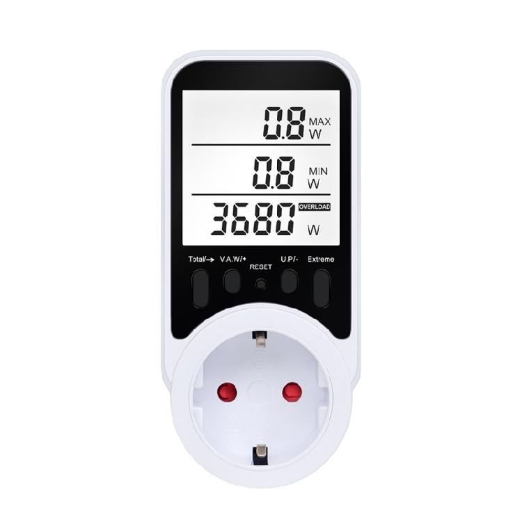 Rechargeable Power Usage Monitor Socket Watt Meter Overloads Protections 3680W Threshold LCD Screen Standard 1
Rechargeable Power Usage Monitor Socket Watt Meter Overloads Protections 3680W Threshold LCD Screen Standard 1