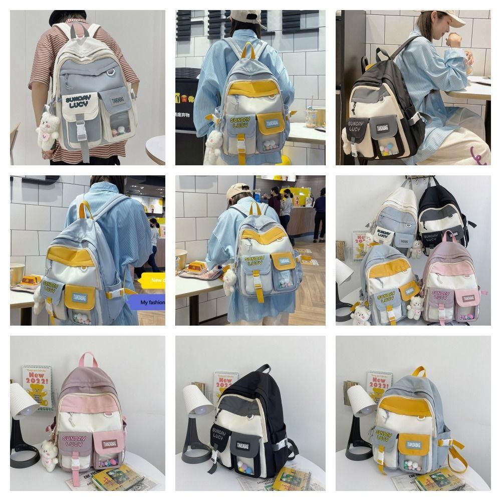Double Zipper Large Capacity Backpack Nylon Casual Knapsack Japanese Korean Style School Bag Kids
Double Zipper Large Capacity Backpack Nylon Casual Knapsack Japanese Korean Style School Bag Kids