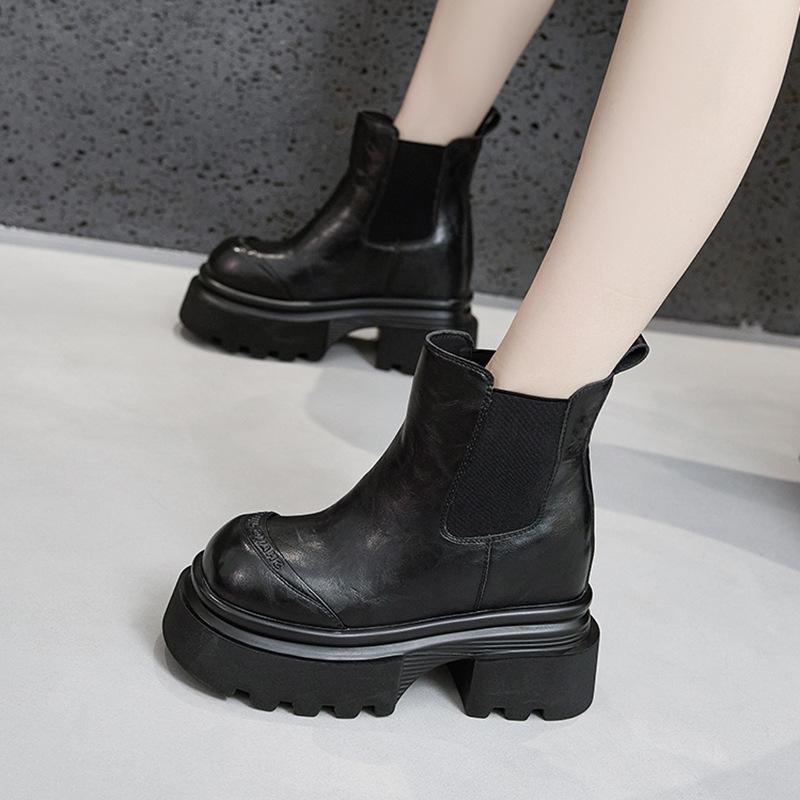 thick-soled Martin boots for women s autumn and winter new inner height-increasing boots thick-heeled short boots one-pedal versatile cigarette boots 34 чорний
thick-soled Martin boots for women s autumn and winter new inner height-increasing boots thick-heeled short boots one-pedal versatile cigarette boots 34 чорний