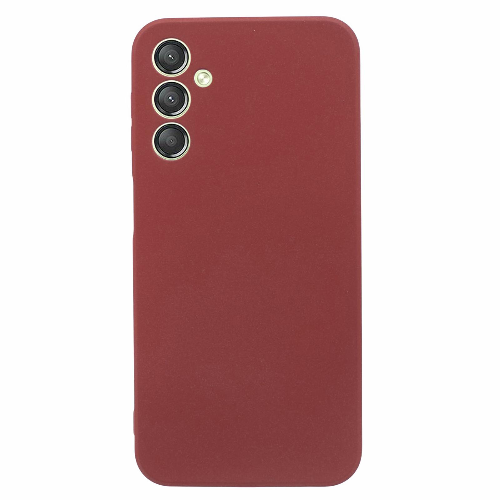 Для Samsung Galaxy A24 4G (162,1 x 77,6 x 8,3 мм) Двосторонній матовий чохол для телефону Захисний чохол з ТПУ проти подряпин Wine Red
Для Samsung Galaxy A24 4G (162,1 x 77,6 x 8,3 мм) Двосторонній матовий чохол для телефону Захисний чохол з ТПУ проти подряпин Wine Red