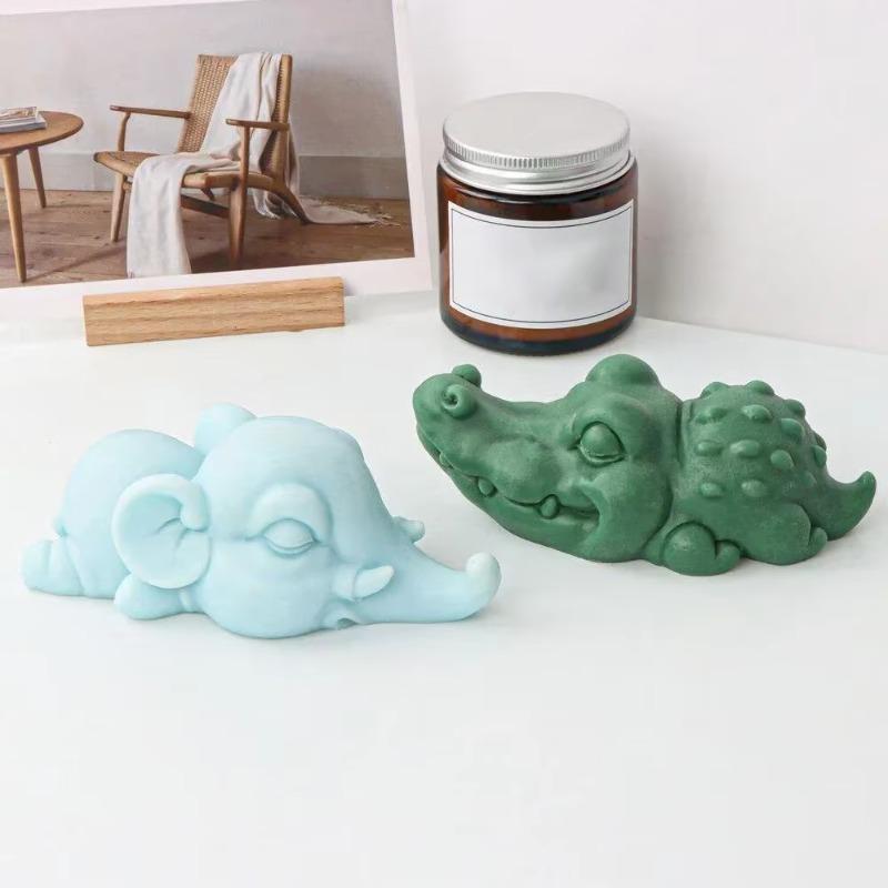 Cartoon Lying Elephant Silicone Candle Mold Animal Crocodile Soap Resin Plaster Mould Chocolate Ice Making Set Home Decor Gifts B
Cartoon Lying Elephant Silicone Candle Mold Animal Crocodile Soap Resin Plaster Mould Chocolate Ice Making Set Home Decor Gifts B