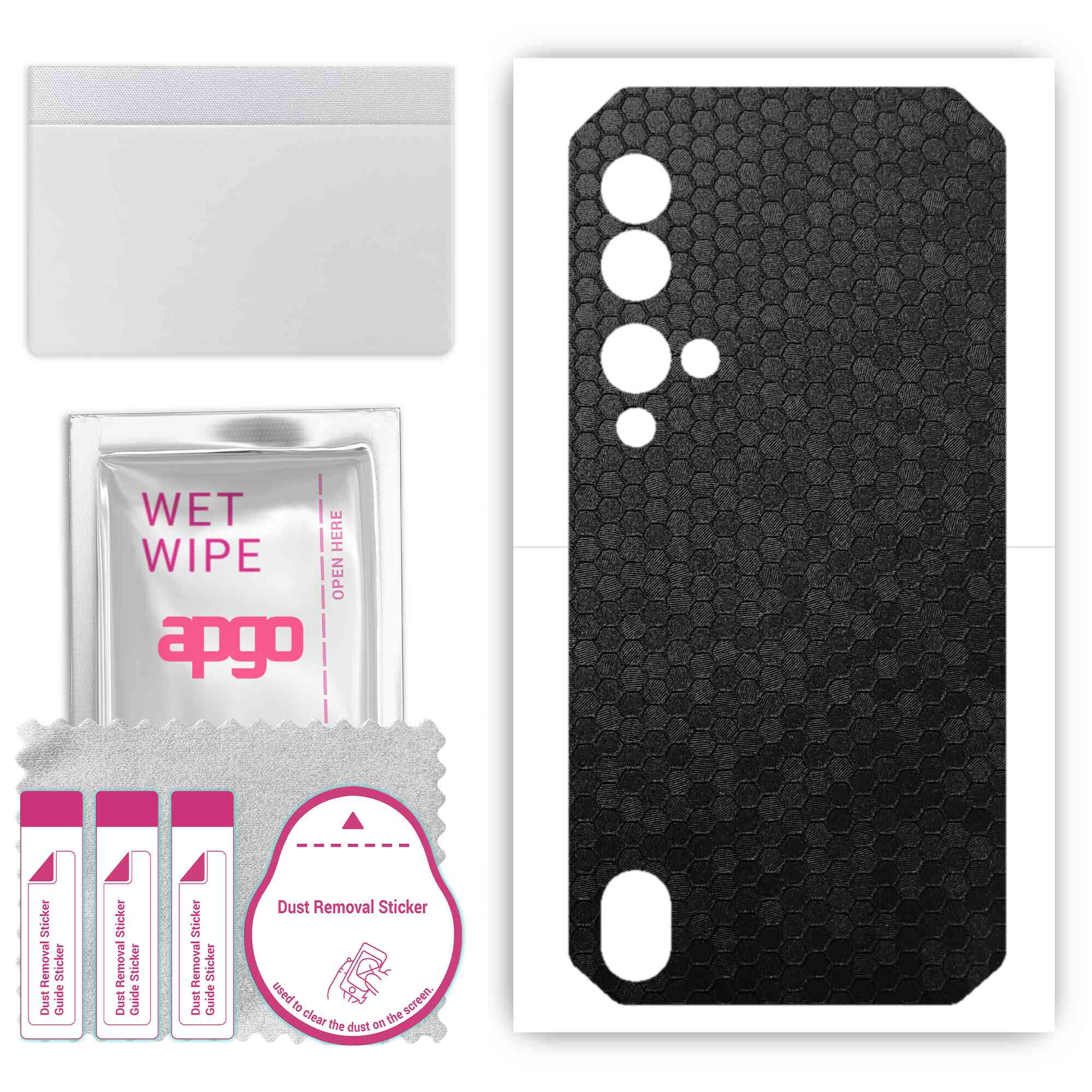Apgo Protective Skin Sticker для задньої панелі, сумісної з Blackview BV9900 Pro, Wrap Film, Foil, Vinyl - Pattern Black Honeycomb
Apgo Protective Skin Sticker для задньої панелі, сумісної з Blackview BV9900 Pro, Wrap Film, Foil, Vinyl - Pattern Black Honeycomb