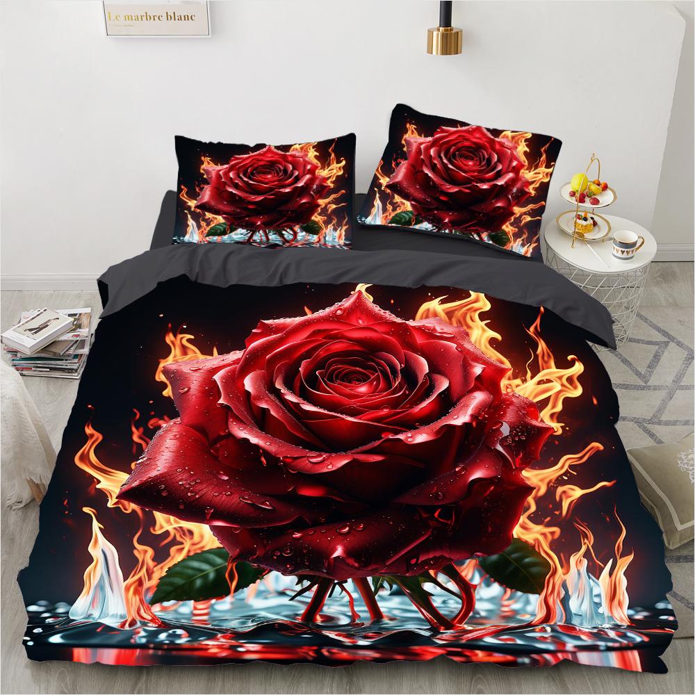 Home Flower Rose Pattern 3d Printing (three-piece Set) Single Double Queen Quilt Cover Pillowcase Bedding Set DE 135x200cm
Home Flower Rose Pattern 3d Printing (three-piece Set) Single Double Queen Quilt Cover Pillowcase Bedding Set DE 135x200cm