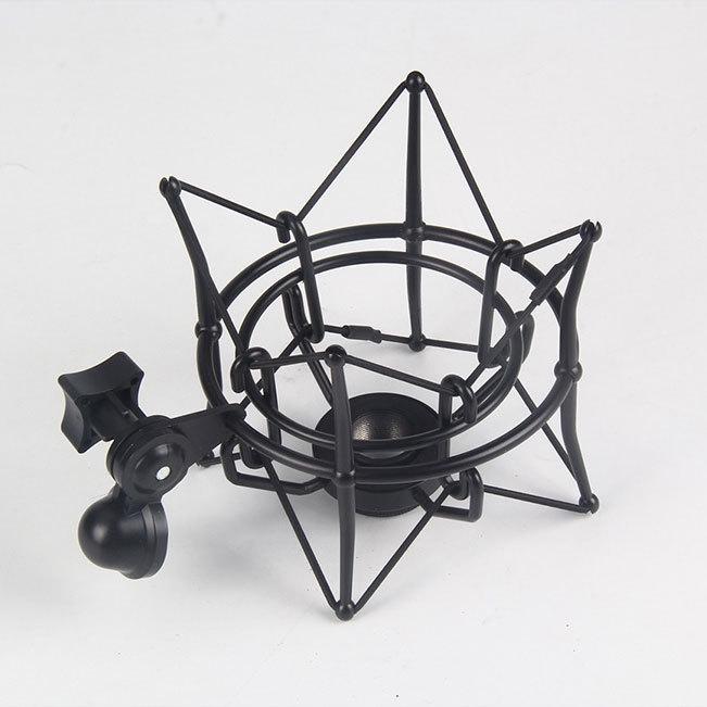 U87 Microphone Metal Shock Mount - Large Diaphragm, Non-slip, Anti-fall Shock Absorbing Stand for Live Streaming Black
U87 Microphone Metal Shock Mount - Large Diaphragm, Non-slip, Anti-fall Shock Absorbing Stand for Live Streaming Black