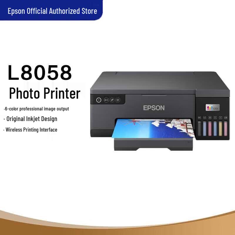 Epson L8058 A4 6-Color Wireless Ink Tank Photo Printer CN plug (adapter included)
Epson L8058 A4 6-Color Wireless Ink Tank Photo Printer CN plug (adapter included)