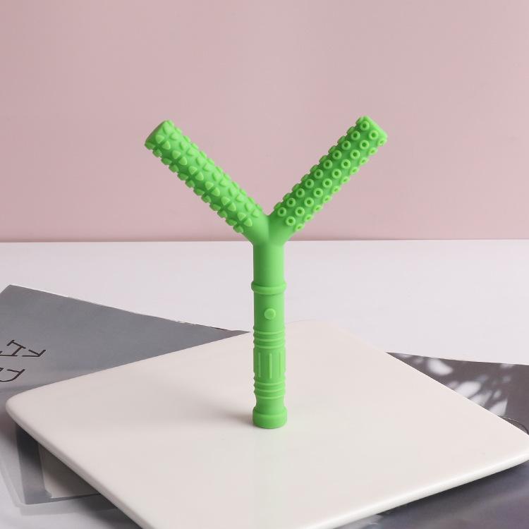 Orthodontic Y-shaped Silicone Teether Stick for Babies зелёный
Orthodontic Y-shaped Silicone Teether Stick for Babies зелёный