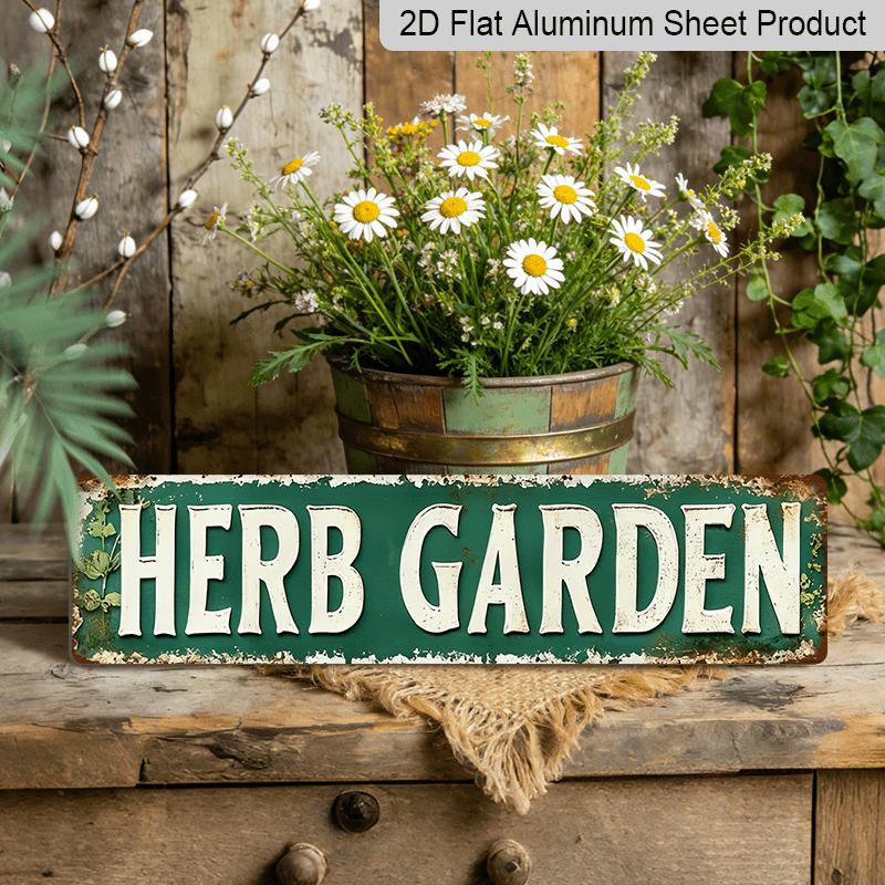 2D Flat - 1pc Vintage Metal Herb Garden Sign, Rustic Green Wall Decoration, 15.7×3.94inch- Perfect for Home, Café, Bar, Garage, Country House, Garden 40cm x 10cm
2D Flat - 1pc Vintage Metal Herb Garden Sign, Rustic Green Wall Decoration, 15.7×3.94inch- Perfect for Home, Café, Bar, Garage, Country House, Garden 40cm x 10cm