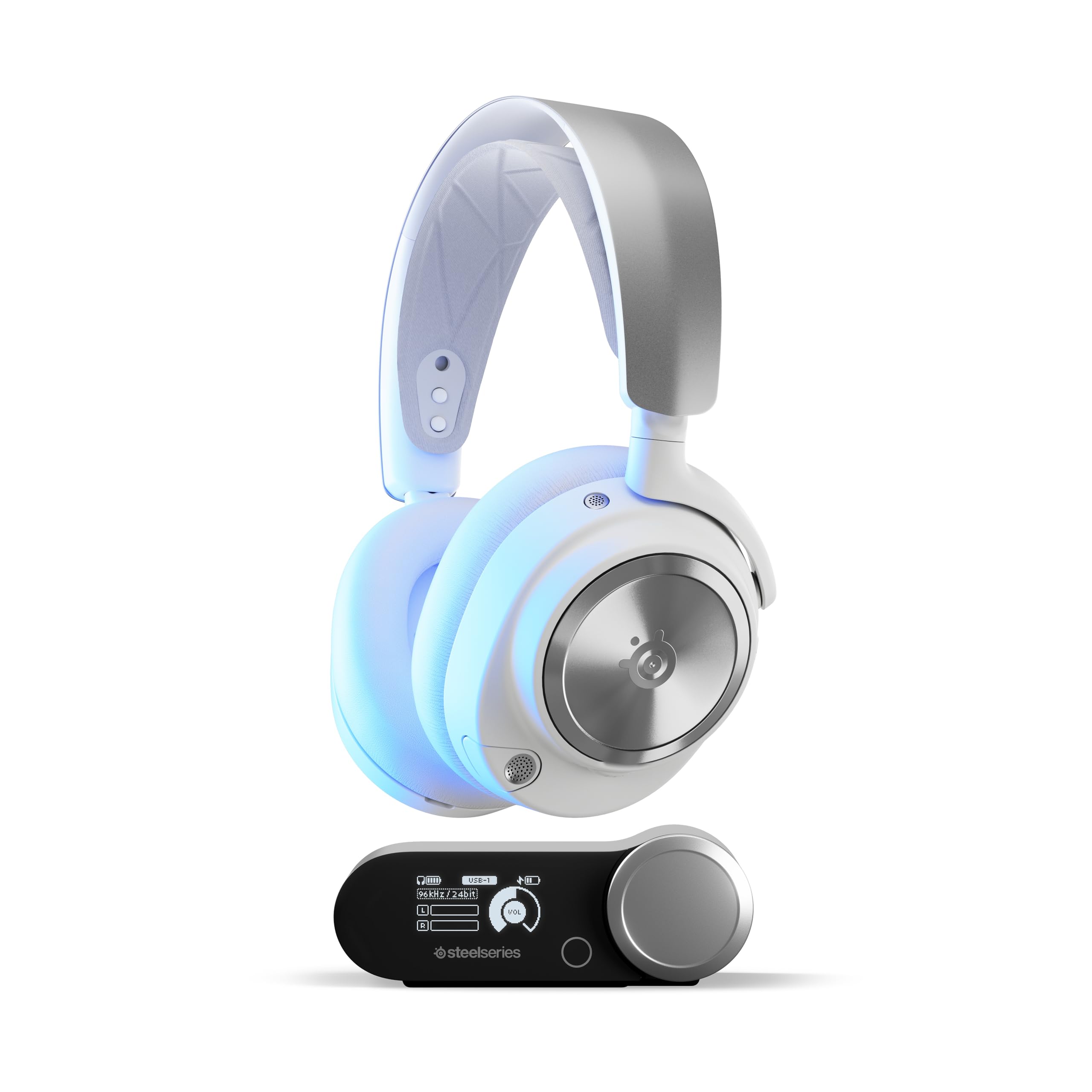 SteelSeries Gaming Headset Headphones Arctis Nova Pro Wireless PS White Lightweight Wireless PS Sealed Active Noise Canceling Sound 61526 White білий
SteelSeries Gaming Headset Headphones Arctis Nova Pro Wireless PS White Lightweight Wireless PS Sealed Active Noise Canceling Sound 61526 White білий