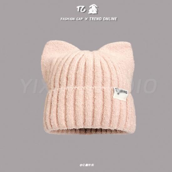 New winter Japanese-style cat ear knitted hat, Korean fashion cute casual warm versatile women s hat розовый
New winter Japanese-style cat ear knitted hat, Korean fashion cute casual warm versatile women s hat розовый