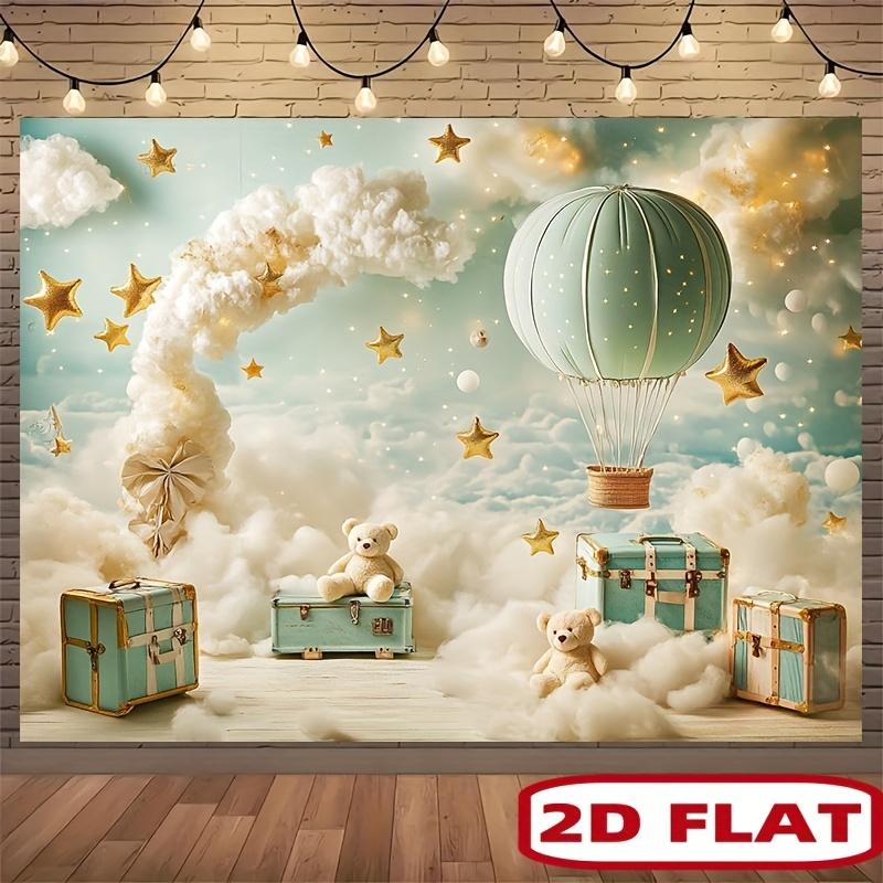 BEPAN Customizable cute bear hot air balloon banner background children s birthday party decoration baby shower first yearlayout props Vinyl--W120xH80cm
BEPAN Customizable cute bear hot air balloon banner background children s birthday party decoration baby shower first yearlayout props Vinyl--W120xH80cm