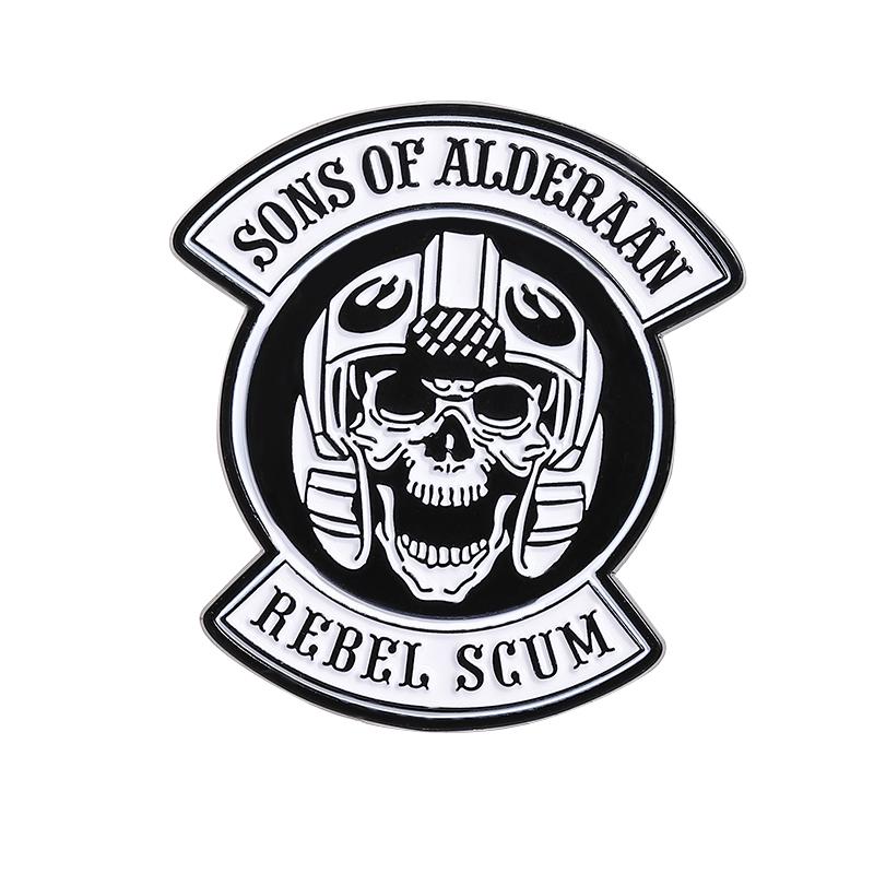 Sci-fi Movies Sons Of Alderaan Rebel Scum Enamel Pin Fans Souvenir Brooch Lapel Backpack Badge Funny Jewelry Gifts For Friends
Sci-fi Movies Sons Of Alderaan Rebel Scum Enamel Pin Fans Souvenir Brooch Lapel Backpack Badge Funny Jewelry Gifts For Friends