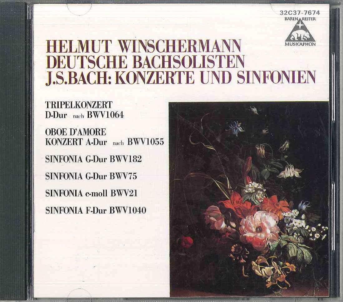 CD HELMUT WINSCHERMANN, DEUTSCHE BACHS - J.s.bach Konzerte Und Sinfonien 32C377674 MUSICAPHON 1985 Japan Classical Used
CD HELMUT WINSCHERMANN, DEUTSCHE BACHS - J.s.bach Konzerte Und Sinfonien 32C377674 MUSICAPHON 1985 Japan Classical Used