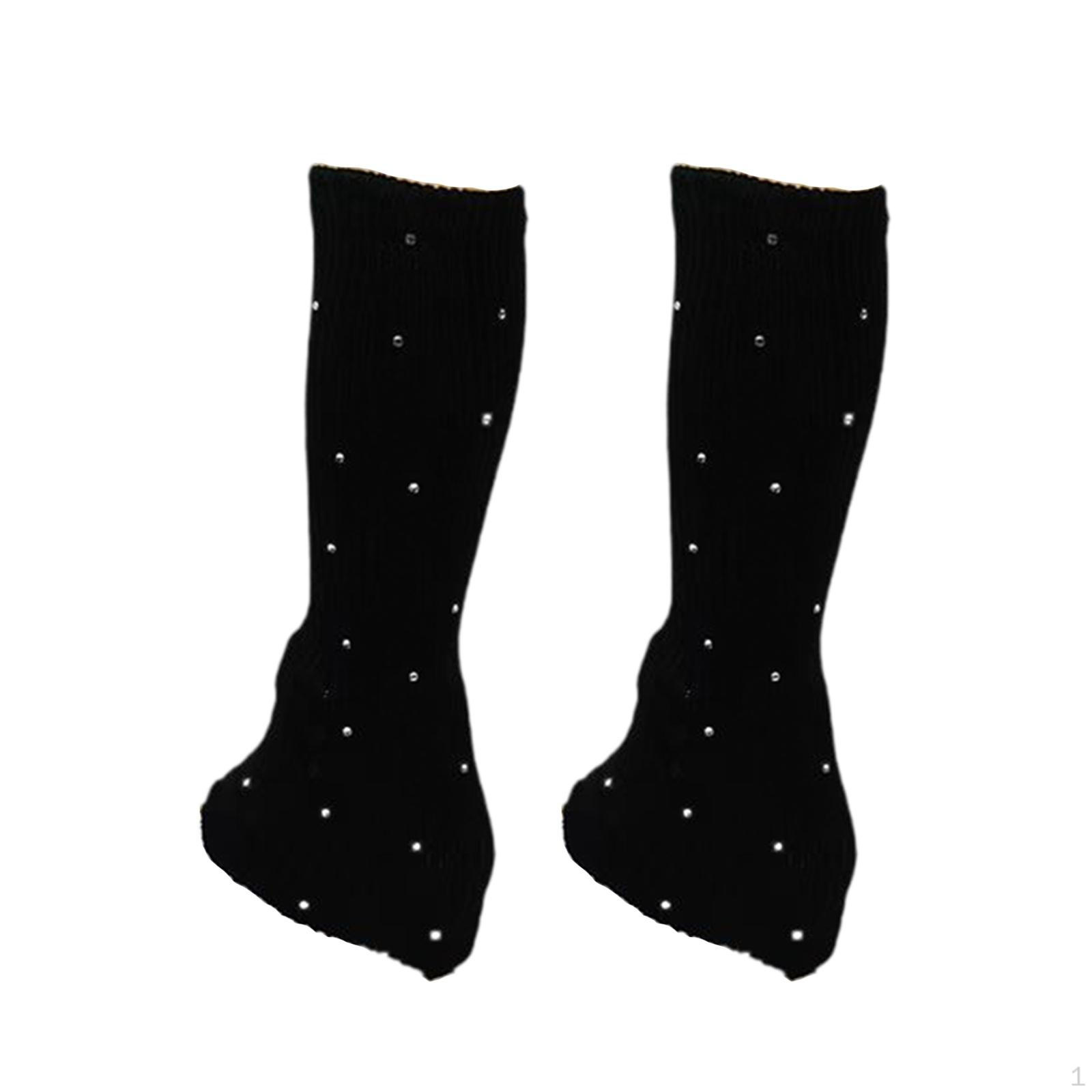 Figure Skating Leg Warmers Socks Decoration over Knee with Rhinestone Knitted Long чорний
Figure Skating Leg Warmers Socks Decoration over Knee with Rhinestone Knitted Long чорний
