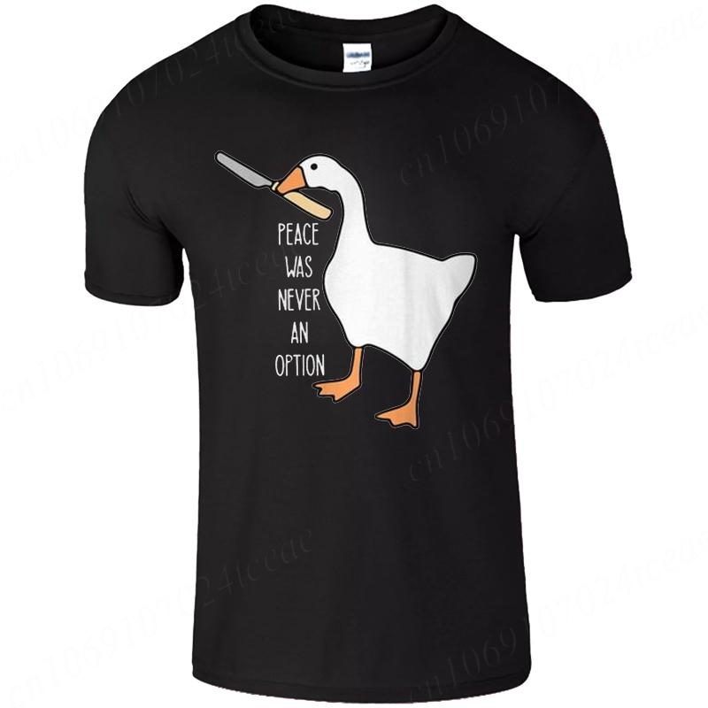 Goose Peace Was Never An Option Tshirts Unisex Women Summer Casual Tee Fashion Leisure Unisexs Trendy Clothing Short Sleeve T Shirts 4XL
Goose Peace Was Never An Option Tshirts Unisex Women Summer Casual Tee Fashion Leisure Unisexs Trendy Clothing Short Sleeve T Shirts 4XL