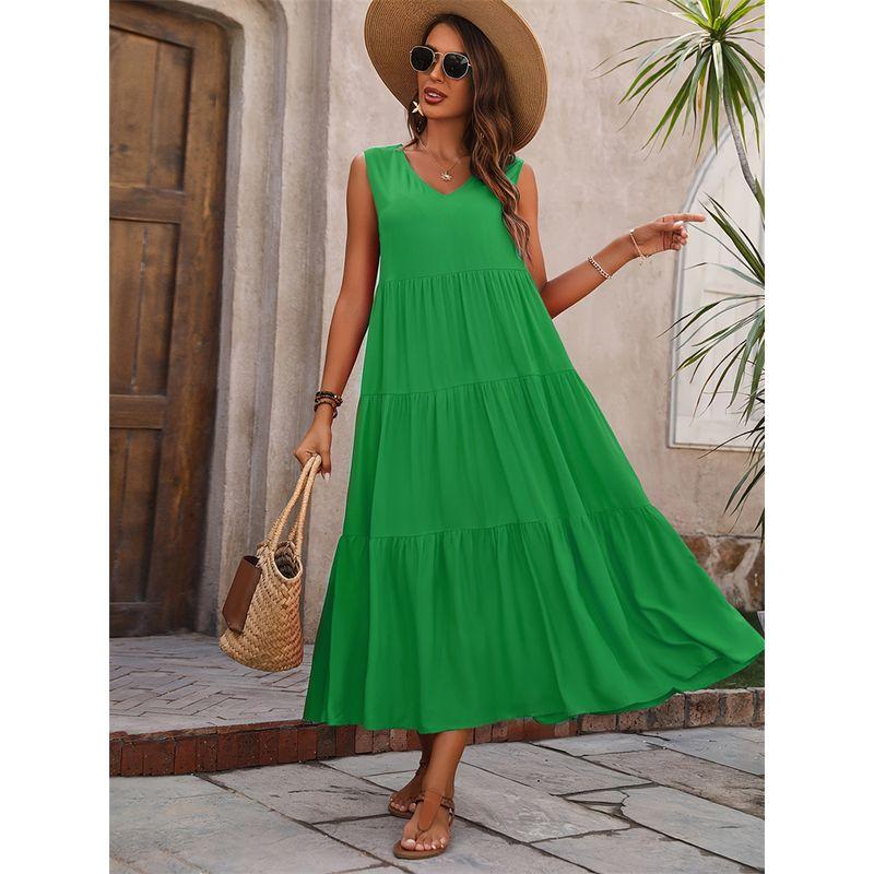 V-neck Cake Skirt2025 New Arrival Elegance Holiday Cake Dress V Neck Layered Patchwork Loose Dress Green 2XL
V-neck Cake Skirt2025 New Arrival Elegance Holiday Cake Dress V Neck Layered Patchwork Loose Dress Green 2XL