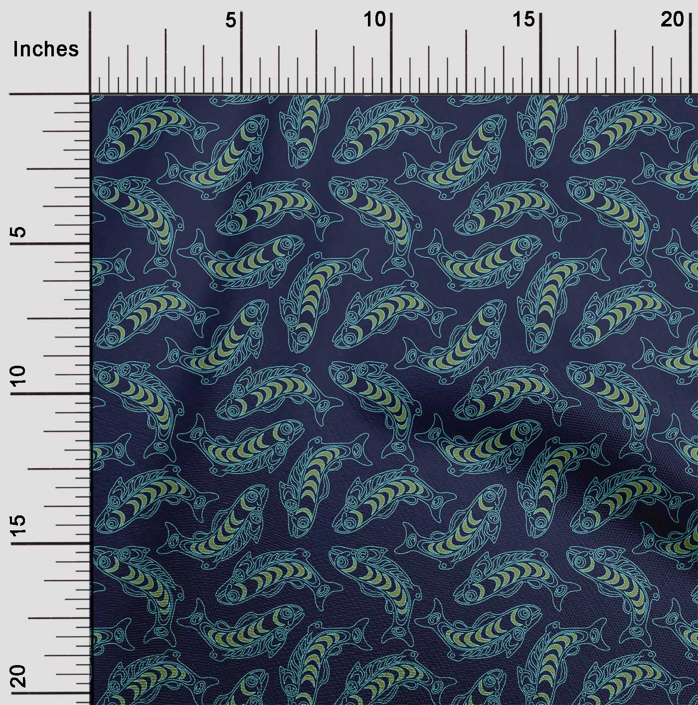 OneOone Cotton Flex Fabric Fish Ocean Print Тканина від The Yard шириною 40 дюймів 42 Inch Wide - Viscose Chiffon синій
OneOone Cotton Flex Fabric Fish Ocean Print Тканина від The Yard шириною 40 дюймів 42 Inch Wide - Viscose Chiffon синій