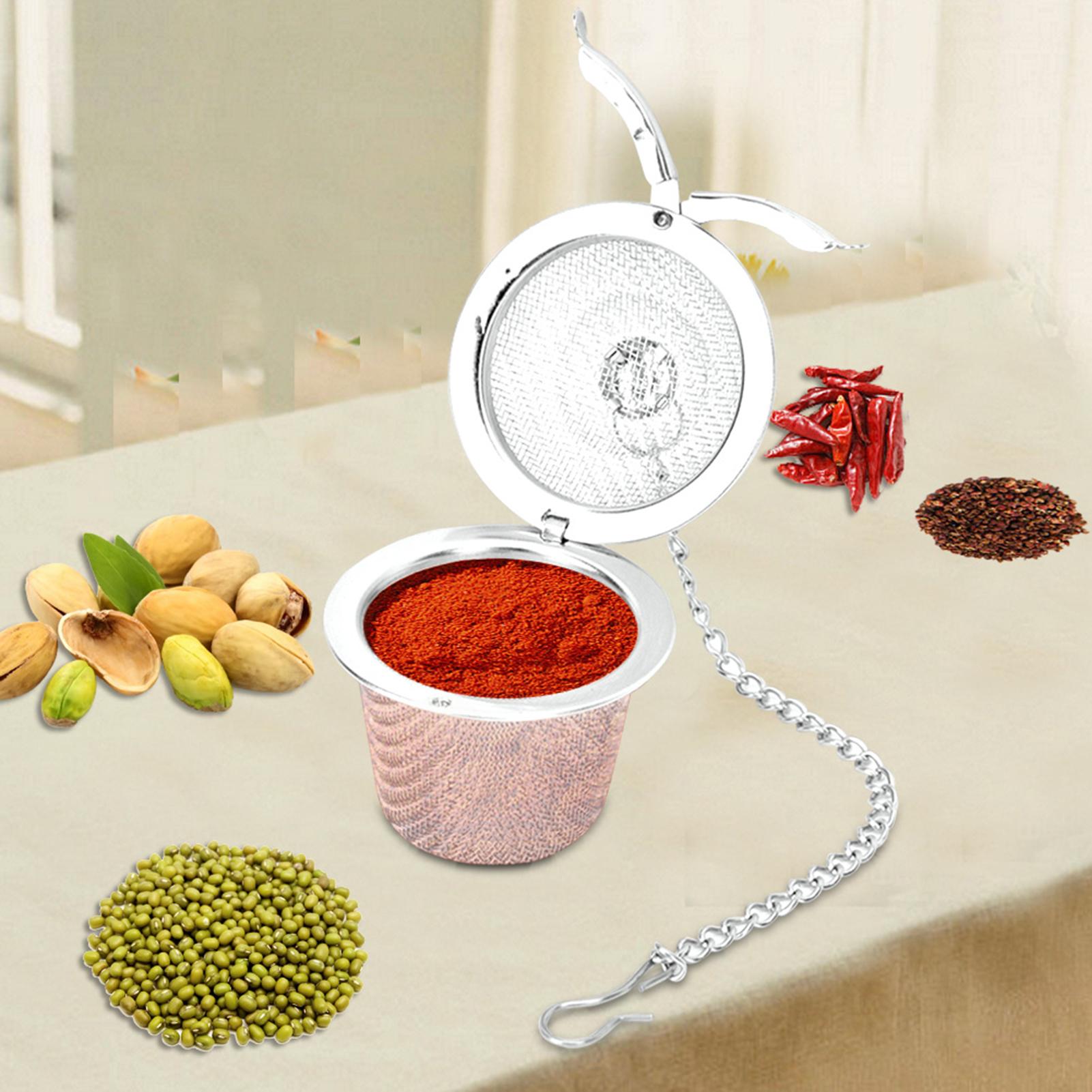 Фильтр для чая из нержавеющей стали с сетчатым шариком для трав и специй, ситечко для супа с цепочкой S 100x40x0.3cm / 39.4x15.7x0.1in
Фильтр для чая из нержавеющей стали с сетчатым шариком для трав и специй, ситечко для супа с цепочкой S 100x40x0.3cm / 39.4x15.7x0.1in