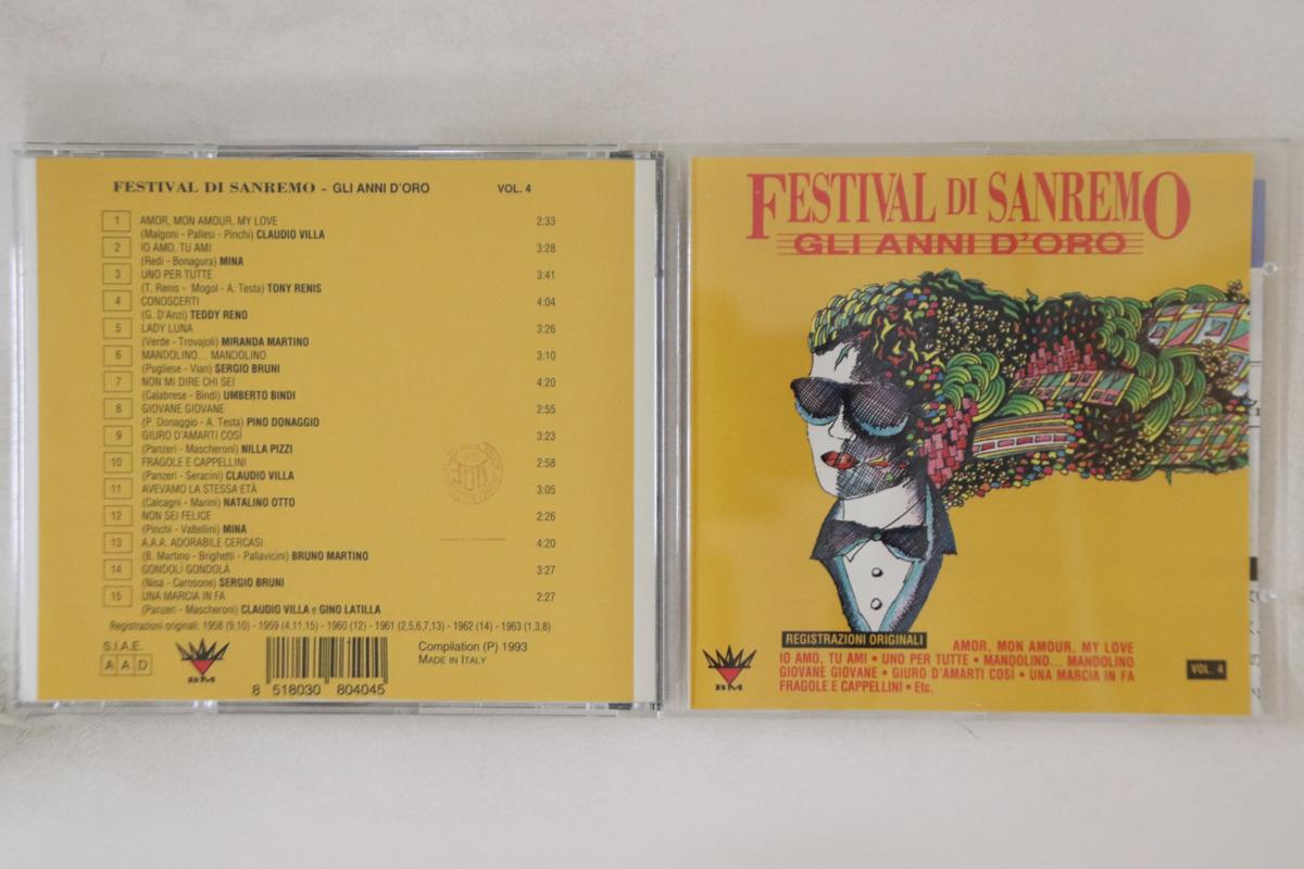 CD VARIOUS - Festival Di Sanremo Gli Anni D oro BMCD614206 BUTTERFLY Italy Pop Used
CD VARIOUS - Festival Di Sanremo Gli Anni D oro BMCD614206 BUTTERFLY Italy Pop Used