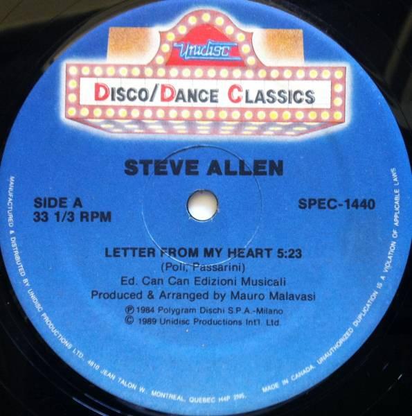12-дюймовая пластинка STEVE ALLEN SAINT TROPEZ Letter From My Heart Je TAime M SPEC1440 Unidisc 1989 Канада Soul Funk Б/у
12-дюймовая пластинка STEVE ALLEN SAINT TROPEZ Letter From My Heart Je TAime M SPEC1440 Unidisc 1989 Канада Soul Funk Б/у
