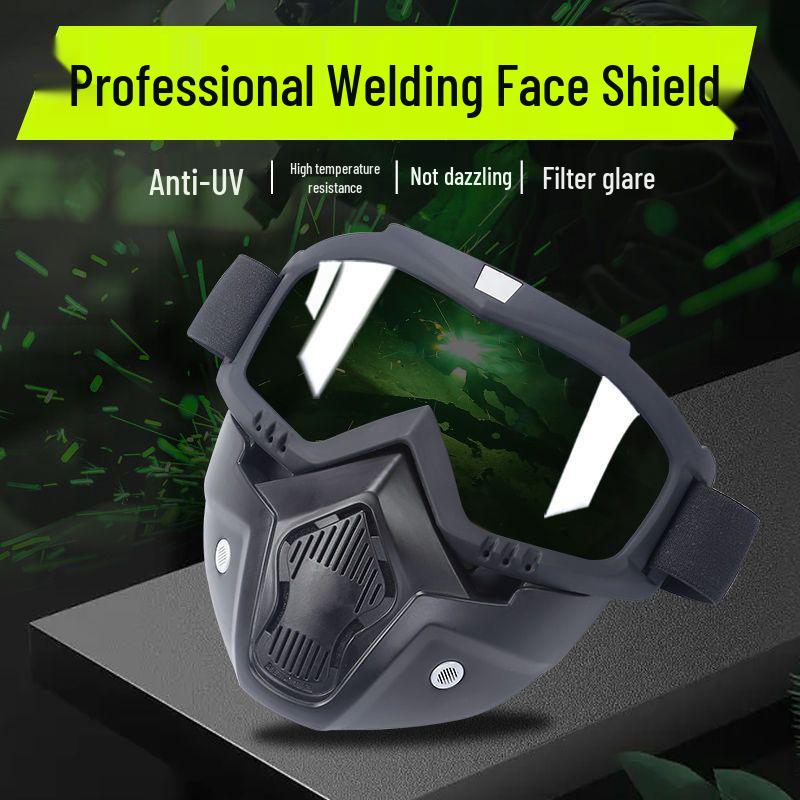 Електрозварювальна захисна маска з захистом від запотівання, захистом від світла, захистом від дуги, захистом очей, захистом від бризок, захистом від УФ-випромінювання, повним обличчям та окулярами. Dark Green
Електрозварювальна захисна маска з захистом від запотівання, захистом від світла, захистом від дуги, захистом очей, захистом від бризок, захистом від УФ-випромінювання, повним обличчям та окулярами. Dark Green