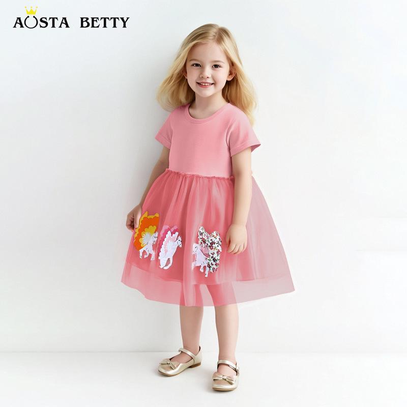 Summer Girls Mesh Princess Dress - European & American Style with Cartoon Unicorn Embroidery 100 cm
Summer Girls Mesh Princess Dress - European & American Style with Cartoon Unicorn Embroidery 100 cm