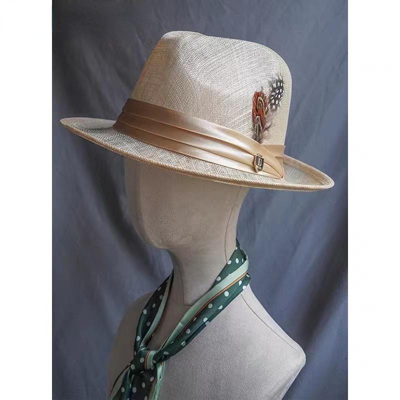 Декоративная шляпа Fedora с перьями, новая весенне-летняя шляпа из конопли, женская шляпа для путешествий, бизнеса, джокера, модная джазовая шляпа, английская шляпа, оптовая продажа
Декоративная шляпа Fedora с перьями, новая весенне-летняя шляпа из конопли, женская шляпа для путешествий, бизнеса, джокера, модная джазовая шляпа, английская шляпа, оптовая продажа