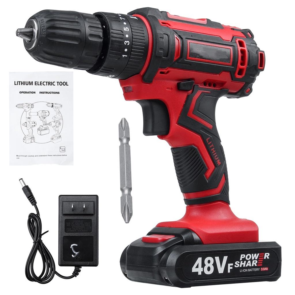 48 В Электрическая дрель Беспроводная ударная дрель Мини Аккумуляторная отвертка 25+3 Двухскоростной электроинструмент С 2 шт. Аккумуляторный 1 battery
48 В Электрическая дрель Беспроводная ударная дрель Мини Аккумуляторная отвертка 25+3 Двухскоростной электроинструмент С 2 шт. Аккумуляторный 1 battery